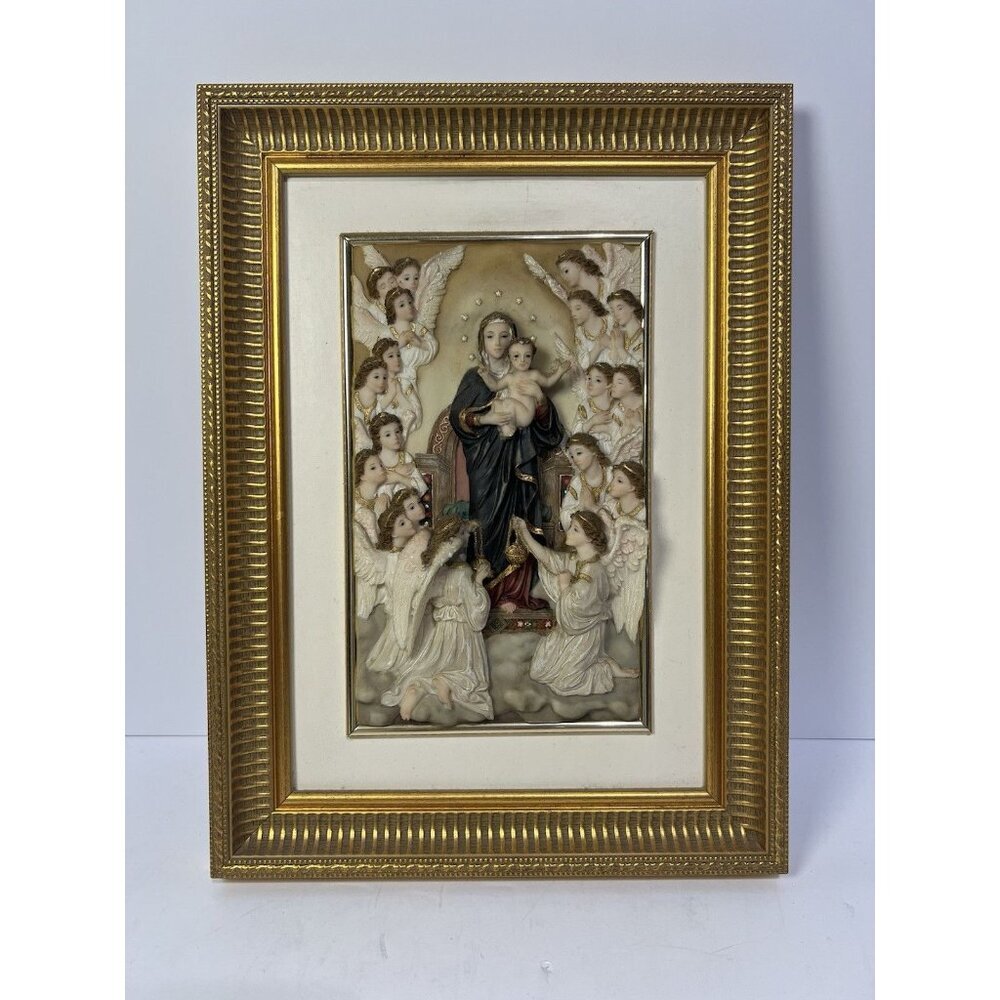 Montefiori Bas-relief Framed The Virgin With Angels, William-Adolphe Bouguereau